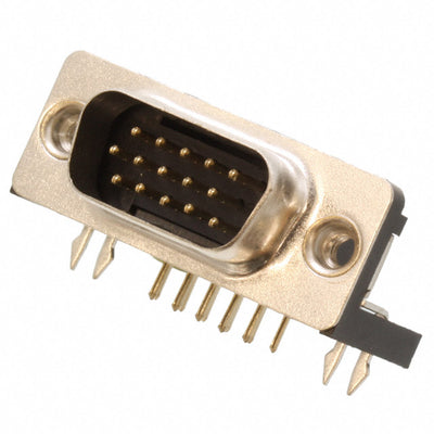 SDS108-PRP2-M15-SN13-1 by Sullins Connector Solutions - CONNECTOR D-SUB HD PLUG 15P R/A SLDR