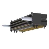 SEAM-50-01-L-08-2-RA-GP-K-TR by Samtec Inc. - CONNECTOR HD ARRAY PLUG 400P R/A SMD