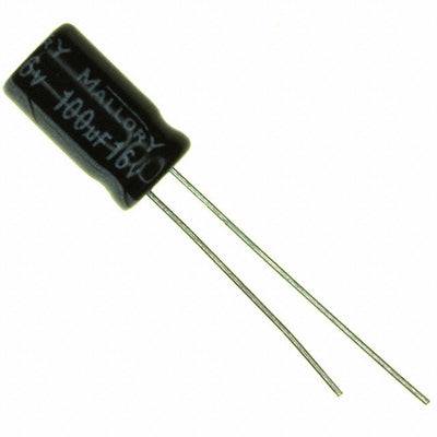 SEK101M016ST by Cornell Dubilier Electronics (CDE) - ALUMIN CAP 100UF 20% 16V RADIAL