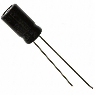 SEK101M025ST by Cornell Dubilier Electronics (CDE) - ALUMIN CAP 100UF 20% 25V RADIAL