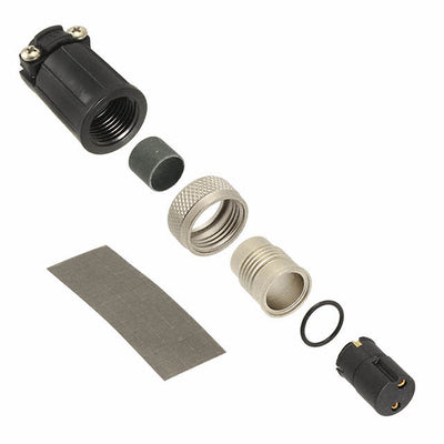 SF6382-2SG-520 by Conxall/Switchcraft - CONNECTOR PLUG FMALE 2P GOLD SLDR CUP