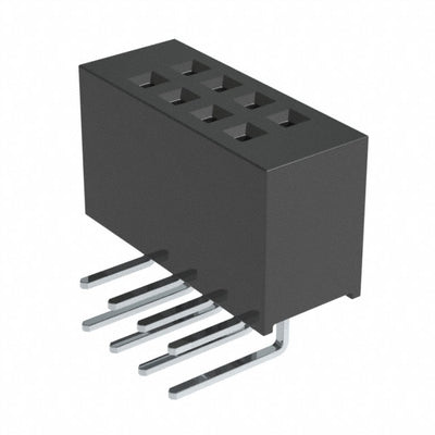 SFH11-PBEC-D04-RA-BK-M181 by Sullins Connector Solutions - CONNECTOR HDR 8POS 0.1 TIN PCB R/A