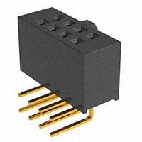 SFH11-NBPC-D04-RA-BK by Sullins Connector Solutions - CONNECTOR HDR 8POS 0.1 GOLD PCB R/A