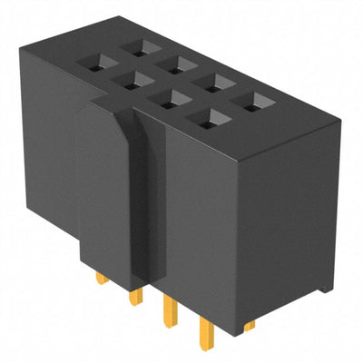 SFH11-NBPC-D04-ST-BK by Sullins Connector Solutions - CONNECTOR HDR 8POS 0.1 GOLD PCB