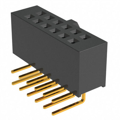 SFH11-PPPC-D06-RA-BK by Sullins Connector Solutions - CONNECTOR HDR 12POS 0.1 GOLD PCB R/A