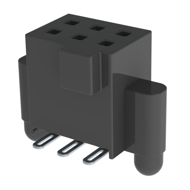SFM-103-02-L-D-A by Samtec Inc. - CONNECTOR RECPT 6POS 0.05 GOLD SMD