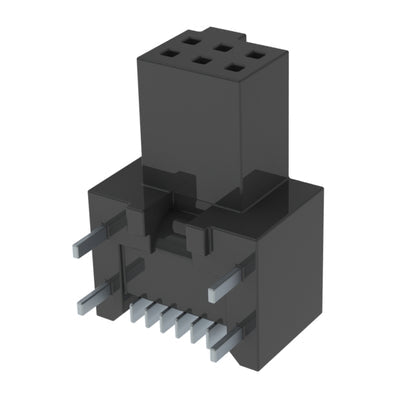 SFM-103-02-L-DH-TR by Samtec Inc. - CONNECTOR RECPT 6POS 0.05 GOLD SMD R/A