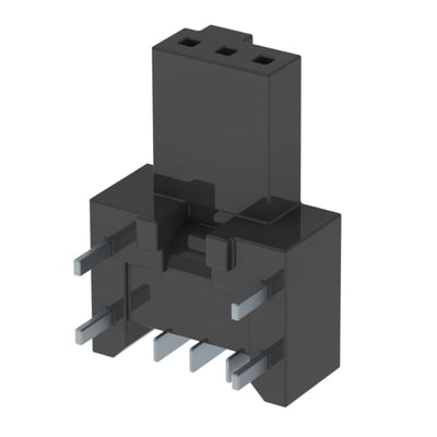 SFM-103-02-S-SH-TR by Samtec Inc. - CONNECTOR RECPT 3POS 0.05 GOLD SMD R/A
