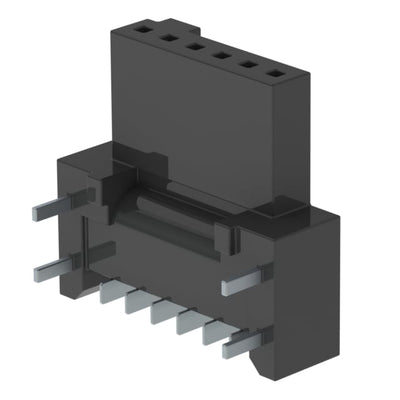 SFM-106-02-S-SH-TR by Samtec Inc. - CONNECTOR RECPT 6POS 0.05 GOLD SMD R/A