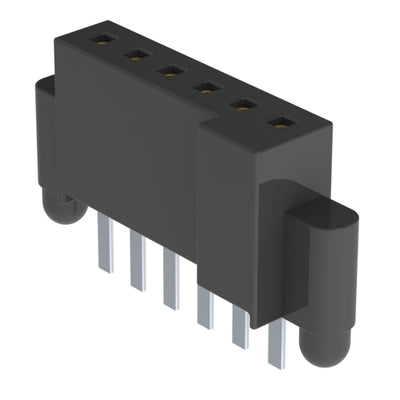 SFM-106-03-S-S-A-K by Samtec Inc. - CONNECTOR RECPT 6POS 0.05 GOLD PCB