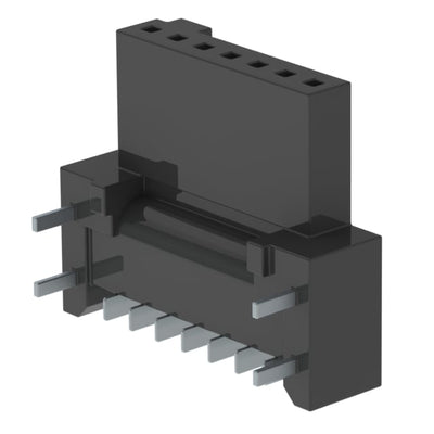SFM-107-02-L-SH-TR by Samtec Inc. - CONNECTOR RECPT 7POS 0.05 GOLD SMD R/A