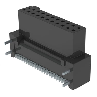 SFM-111-02-S-DH-TR by Samtec Inc. - CONNECTOR RECPT 22P 0.05 GOLD SMD R/A