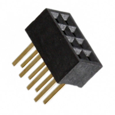 SFM210-LPSE-D04-ST-BK by Sullins Connector Solutions - CONNECTOR HDR 8POS 0.039 GOLD PCB
