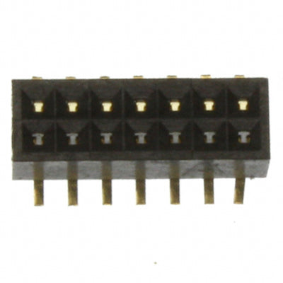 SFM210-LPSE-D07-SP-BK by Sullins Connector Solutions - CONNECTOR HDR 14POS 0.039 GOLD SMD