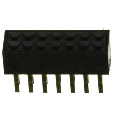 SFM210-LPSE-D07-ST-BK by Sullins Connector Solutions - CONNECTOR HDR 14POS 0.039 GOLD PCB