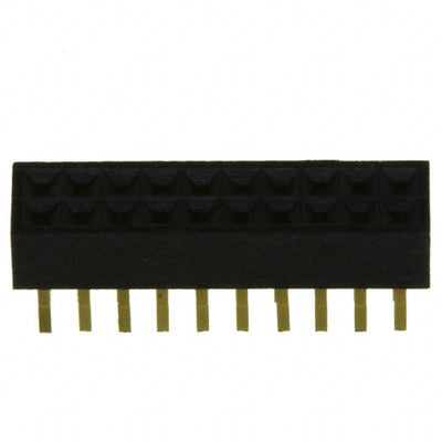 SFM210-LPSE-D10-ST-BK by Sullins Connector Solutions - CONNECTOR HDR 20POS 0.039 GOLD PCB