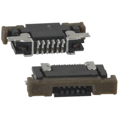 SFV6R-1STE1LF by Amphenol ICC (FCI) - CONNECTOR FFC BOTTOM 6POS 0.5MM R/A