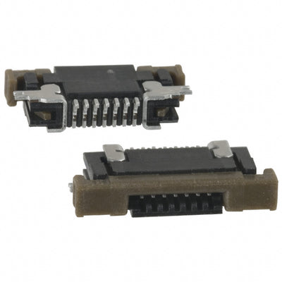 SFV7R-1STE1LF by Amphenol ICC (FCI) - CONNECTOR FFC BOTTOM 7POS 0.5MM R/A