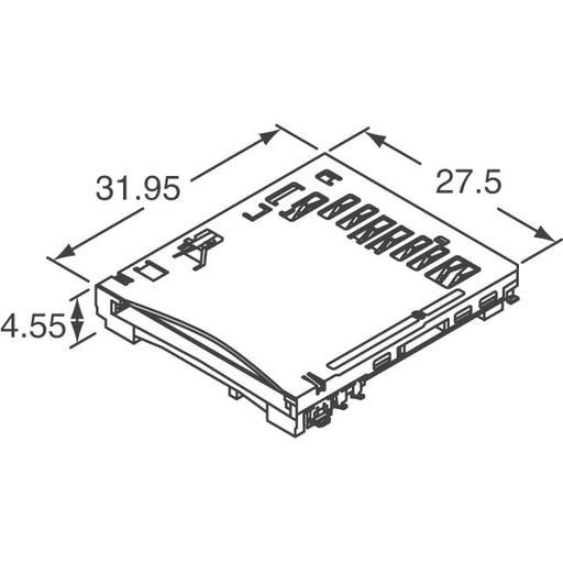 SG5S009V1D2 by JAE Electronics - CONNECTOR SD CARD PUSH-PUSH R/A SMD