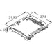 SG5S009V1D2 by JAE Electronics - CONNECTOR SD CARD PUSH-PUSH R/A SMD