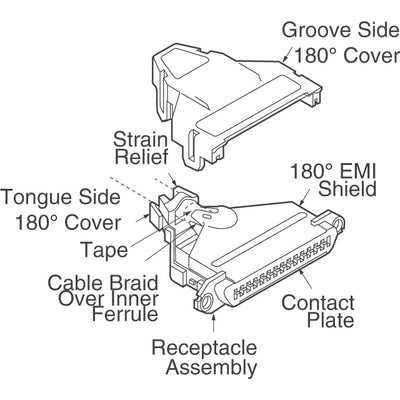 554950-1 by TE Connectivity AMP Connectors - CONNECTOR PLUG 36POS STR IDC