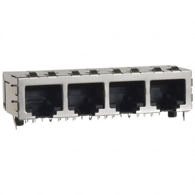 SI-60128-F by Bel Fuse Inc. - CONNECTOR JACK 4PORT 100 BASE-T PCB