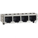 SI-60128-F by Bel Fuse Inc. - CONNECTOR JACK 4PORT 100 BASE-T PCB