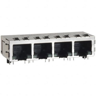 SI-60105-F by Bel Fuse Inc. - CONNECTOR JACK 4PORT 100 BASE-T PCB
