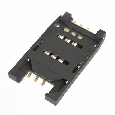 SIM5060-8-0-26-00-A by GCT - MINI SIM HINGED, 8P , SMT, 2.6MM