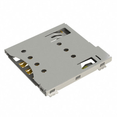 SIM7100-8-1-15-00-A by GCT - MICRO SIM PUSH-PUSH, 8P, SMT, 1.