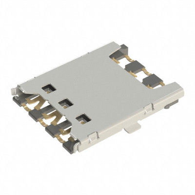 SIM8051-6-0-14-00-A by GCT - NANO SIM PUSH PULL, 6P,SMT, 1.35