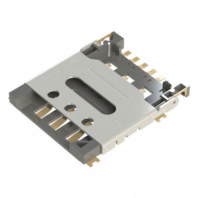 SIM8060-6-1-14-00-A by GCT - CONNECTOR SIM NANO HINGED 6P W/SWITCH