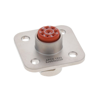SJS830220P by Amphenol PCD - CONNECTOR RECPT HSG MALE 8POS PNL MNT