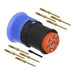 SJS831200 by Amphenol PCD - CONNECTOR RECPT MALE 8POS GOLD CRIMP