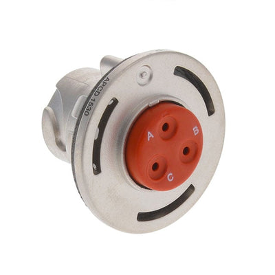SJS840320P by Amphenol PCD - CONNECTOR RECPT HSG MALE 3POS PNL MNT