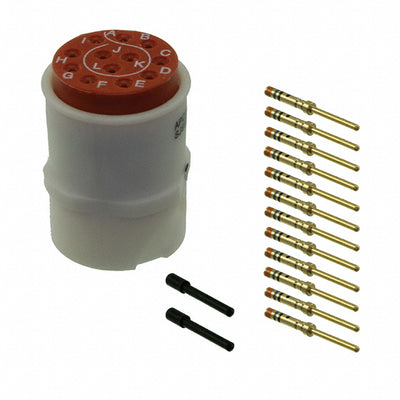 SJS861401 by Amphenol PCD - CONNECTOR RECPT MALE 12POS GOLD CRIMP