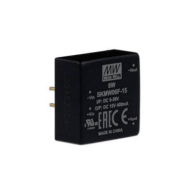 SKMW06F-15 by MEAN WELL USA Inc. - DC DC CONVERTER 15V 6W