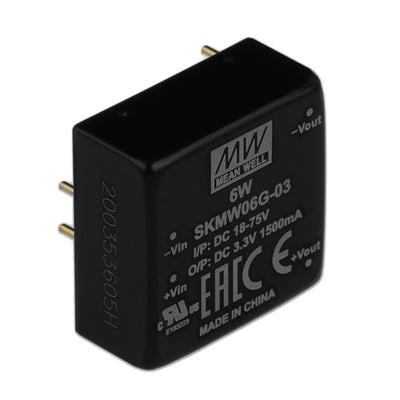 SKMW06G-03 by MEAN WELL USA Inc. - DC DC CONVERTER 3.3V 5W