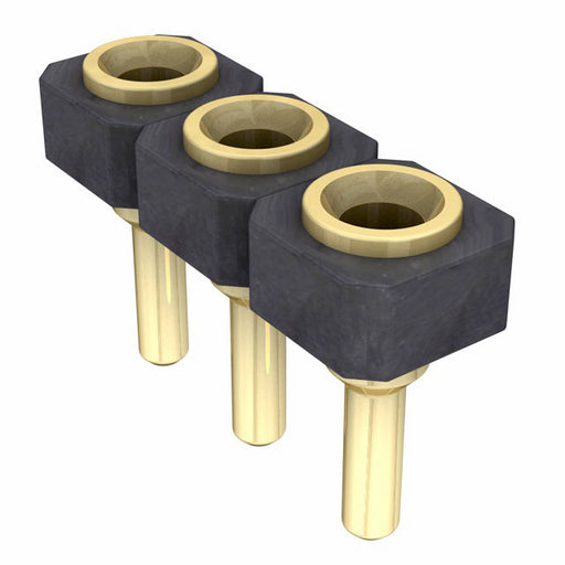 SL-103-G-12 by Samtec Inc. - CONNECTOR RECPT 3POS 0.1 GOLD PCB