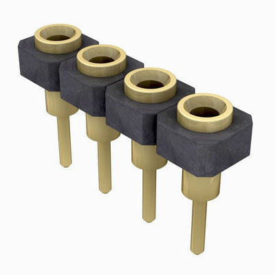 SL-104-G-11 by Samtec Inc. - CONNECTOR RECPT 4POS 0.1 GOLD PCB