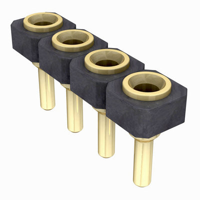 SL-104-G-12 by Samtec Inc. - CONNECTOR RECPT 4POS 0.1 GOLD PCB