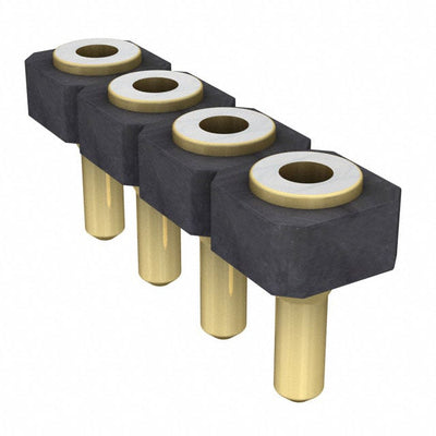SL-104-G-19 by Samtec Inc. - CONNECTOR RECPT 4POS 0.1 GOLD PCB
