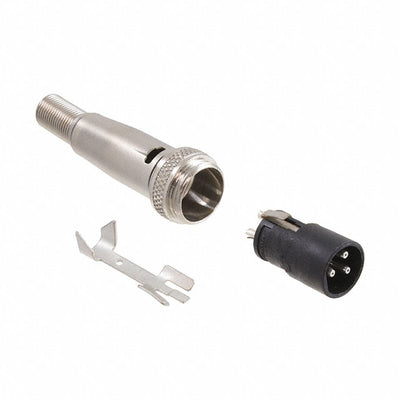 SL413MX by Switchcraft Inc. - CONNECTOR RECPT MALE 3P SILV SLDR CUP
