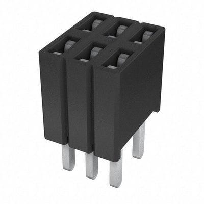 SLM-103-01-S-D by Samtec Inc. - CONNECTOR RECPT 6POS 0.05 GOLD PCB
