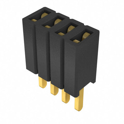 SLM-104-01-G-S by Samtec Inc. - CONNECTOR RECPT 4POS 0.05 GOLD PCB