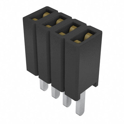 SLM-104-01-L-S by Samtec Inc. - CONNECTOR RECPT 4POS 0.05 GOLD PCB
