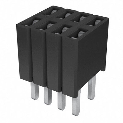SLM-104-01-S-D by Samtec Inc. - CONNECTOR RECPT 8POS 0.05 GOLD PCB