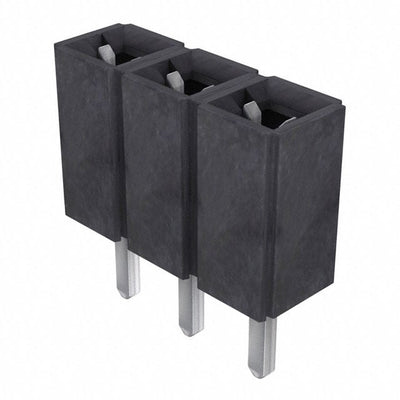 SLW-103-01-T-S by Samtec Inc. - CONNECTOR RECPT 3POS 0.1 TIN PCB