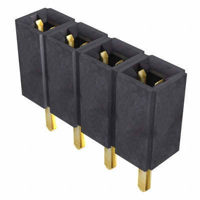 SLW-104-01-G-S by Samtec Inc. - CONNECTOR RECPT 4POS 0.1 GOLD PCB