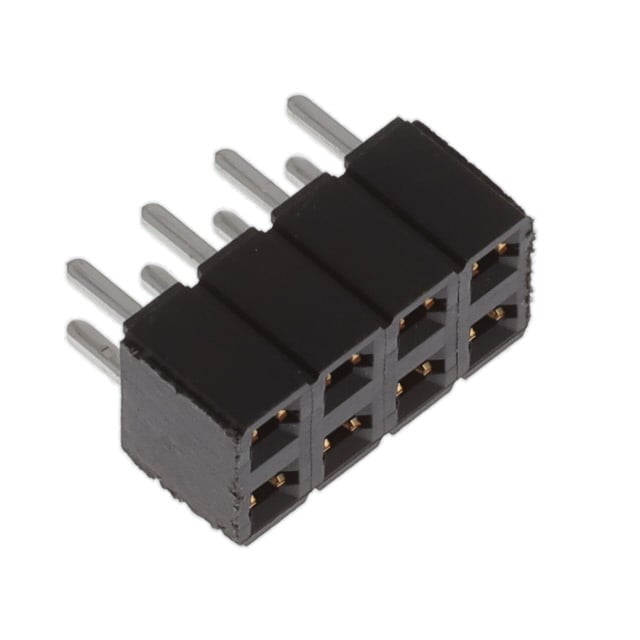 SLW-104-01-L-D by Samtec Inc. - CONNECTOR RECPT 8POS 0.1 GOLD PCB